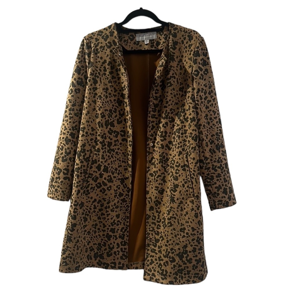 Marc New York leopard print coat size medium - Picture 2 of 10